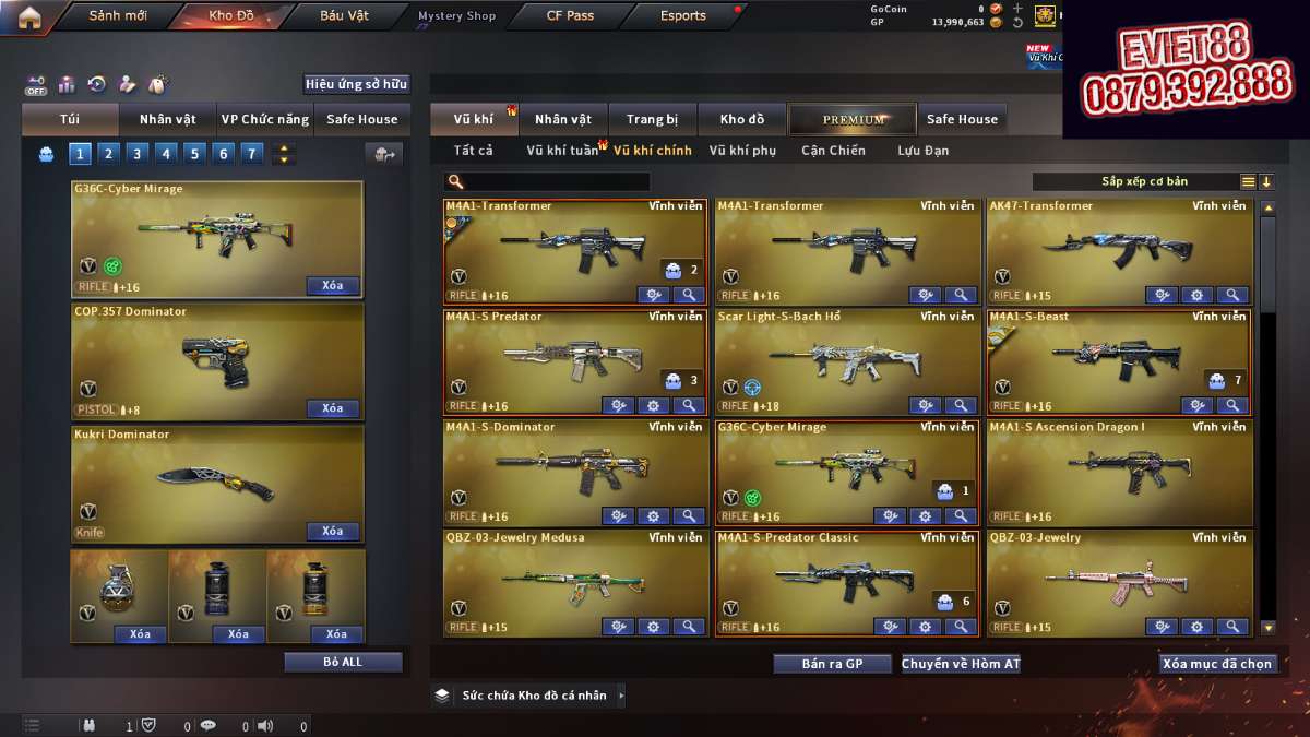 shop acc cf uy tin gia re